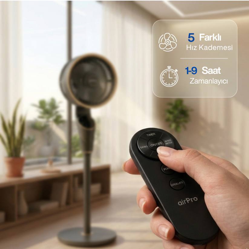 AirPro™ Uzaktan Kumandalı Vantilatör